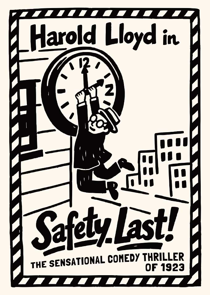 Harold Lloyd in Safety Last! Poster
