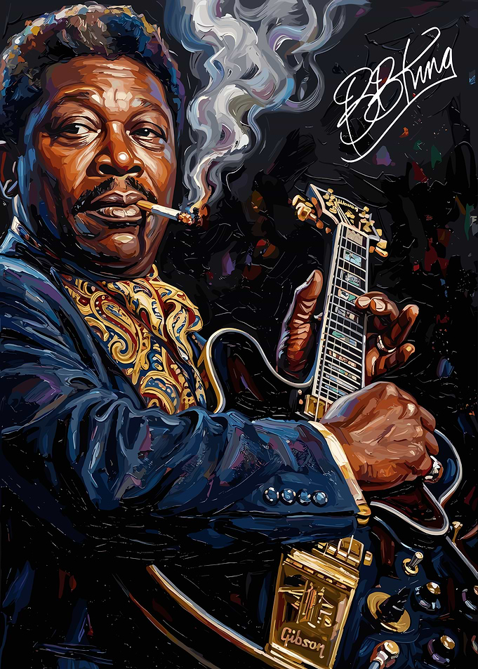 B.B. King Playing Guitar