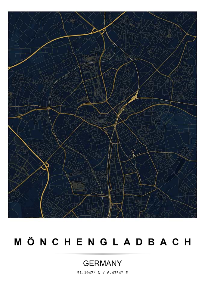 Monchengladbach City Map