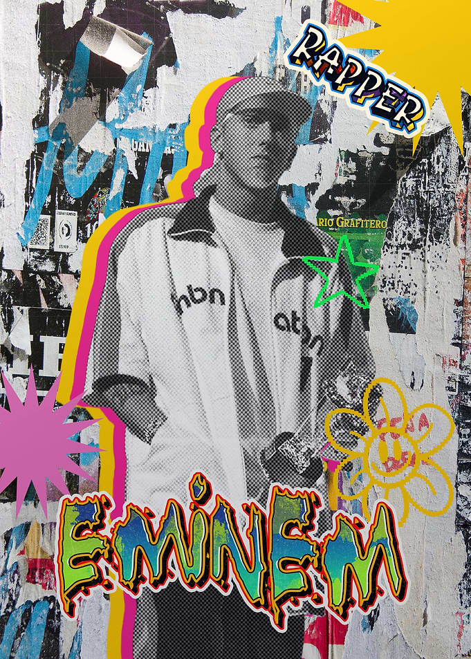 Eminem Rapper Collage