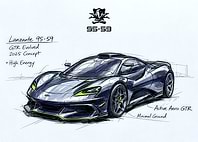 Lanzante GTR Evolved 2025 Concept Car Sketch