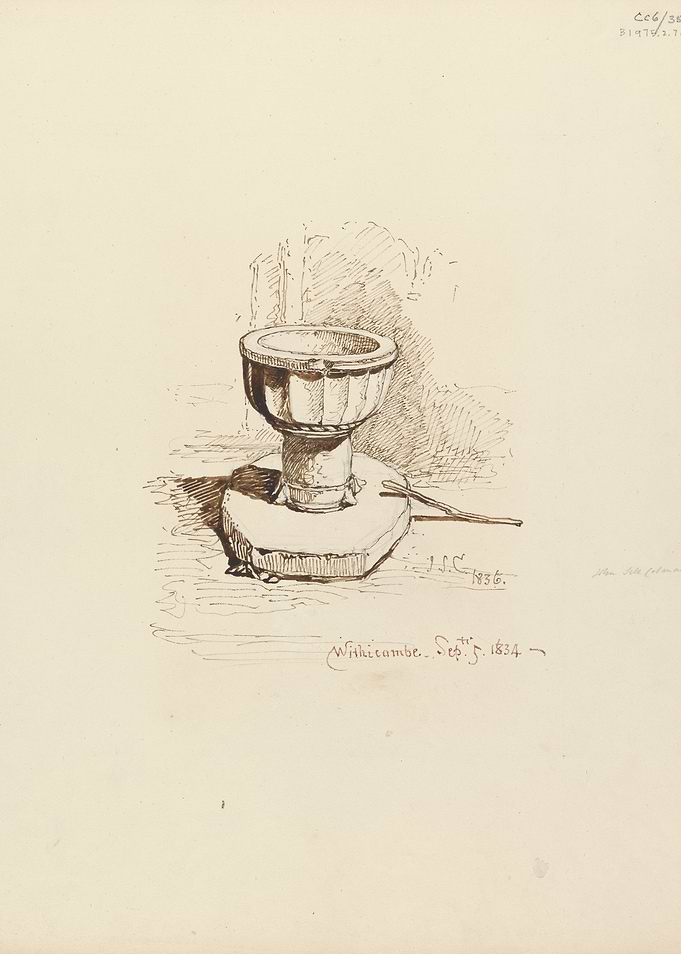 Sketch of a Baptismal Font