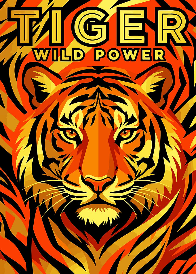 Tiger Wild Power Poster