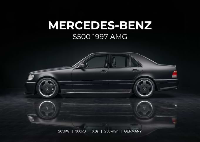 Mercedes-Benz S500 1997 AMG poster