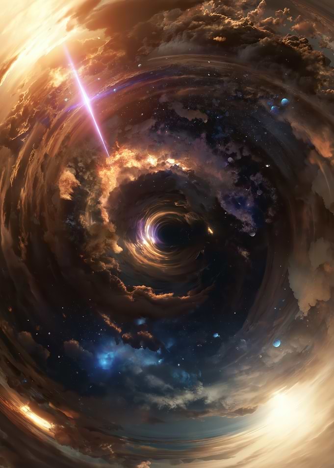 Cosmic Black Hole Swirl