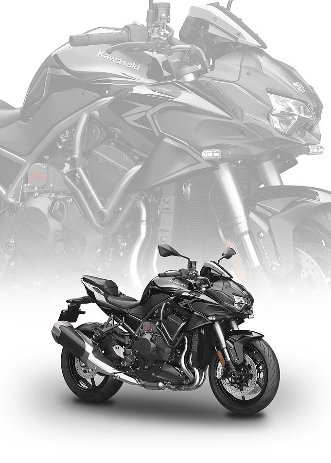 Black Kawasaki H2 Motorcycle