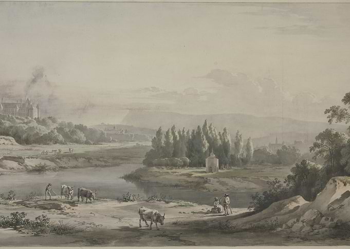 Pastoral Landscape with Cattle and Castle