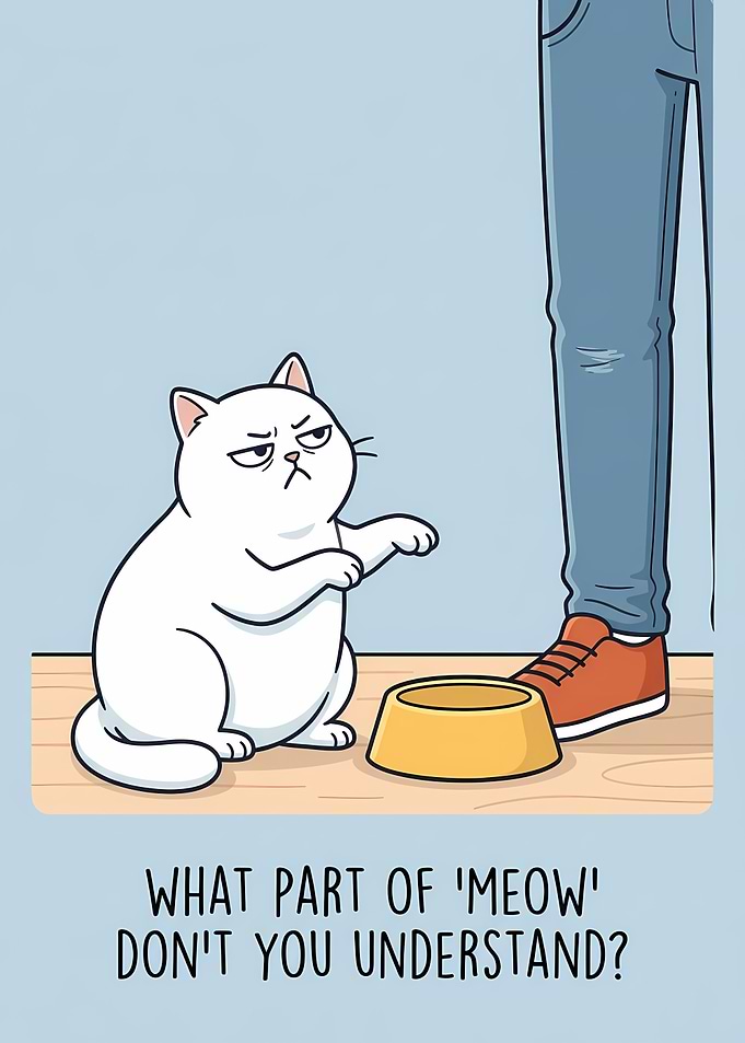 Cat Demands Food