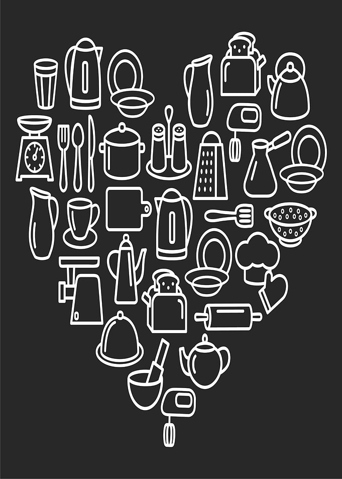Heart of Kitchen Utensils