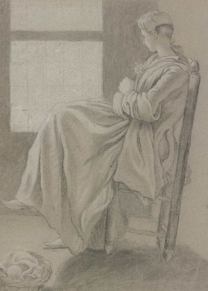 Woman in Chair by Window
