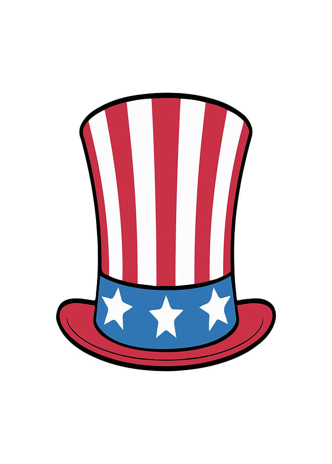 Uncle Sam Top Hat