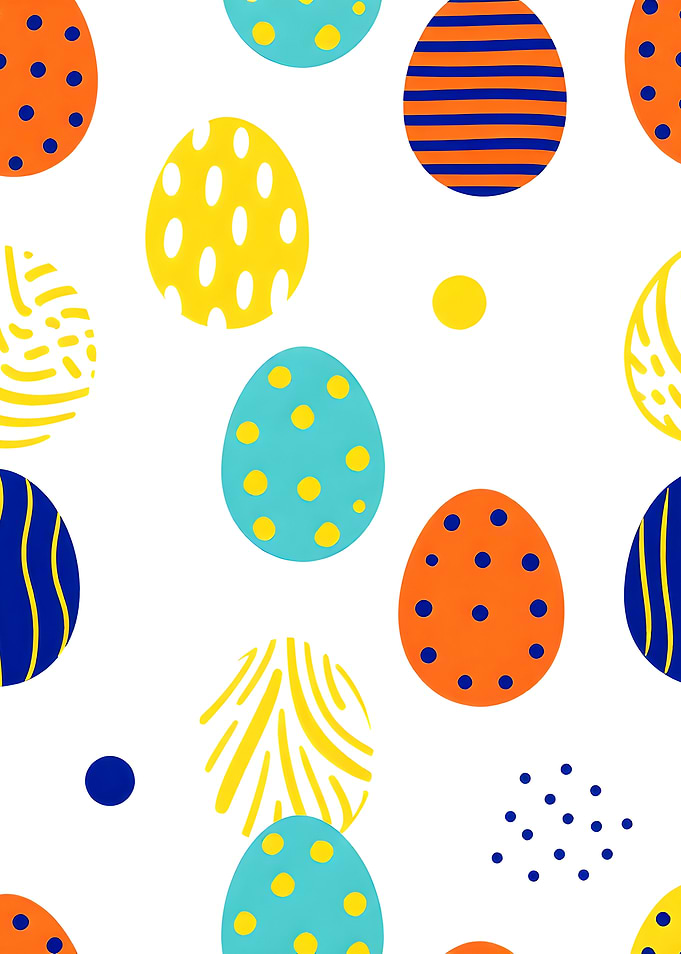 Colorful Easter Eggs Pattern