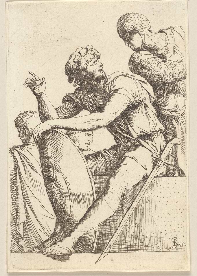 Three Men in Classical Attire
