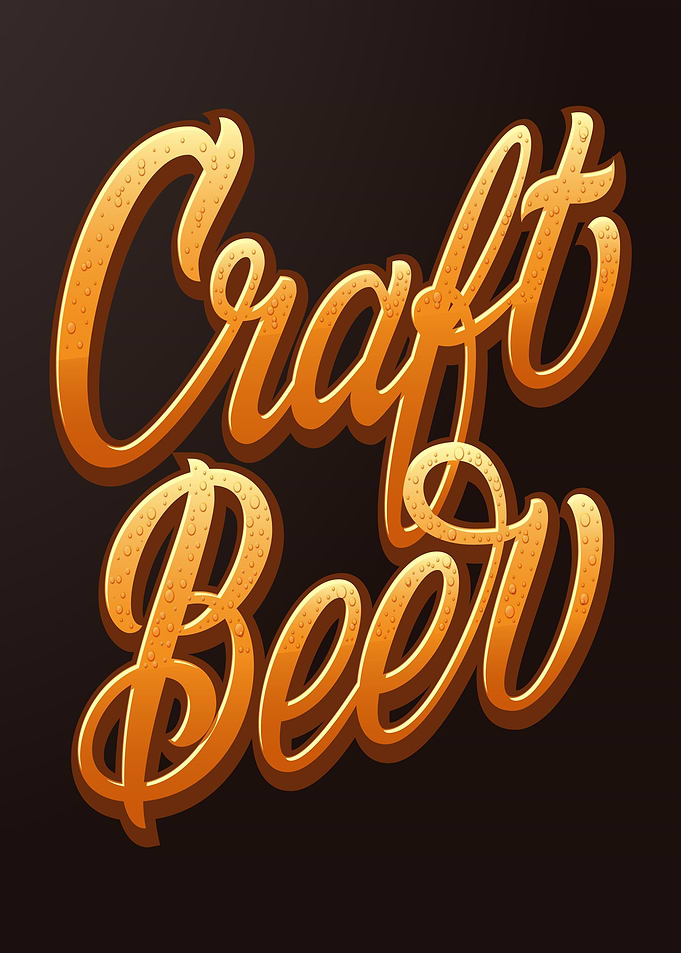Craft Beer Text Art