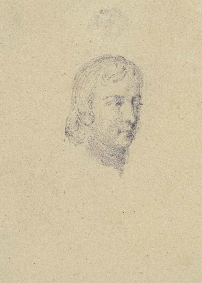Pencil Sketch Portrait of a Young Man