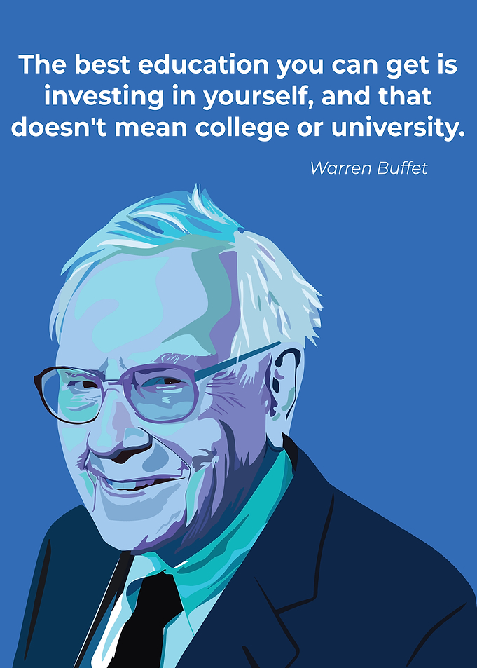 Warren Buffett quote on education