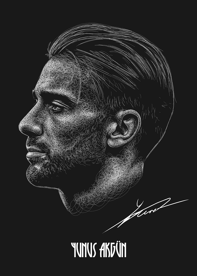 Yunus Akgun Scribble Art Style