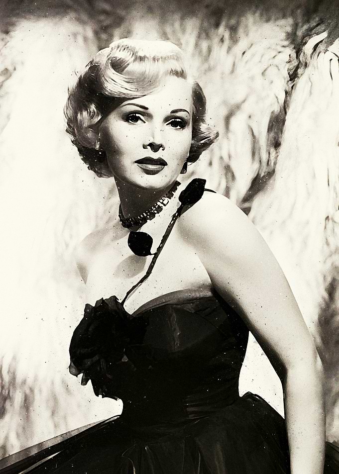 Actress Zsa Zsa Gabor in Formal Dress