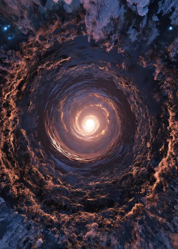 Cosmic Swirl Tunnel