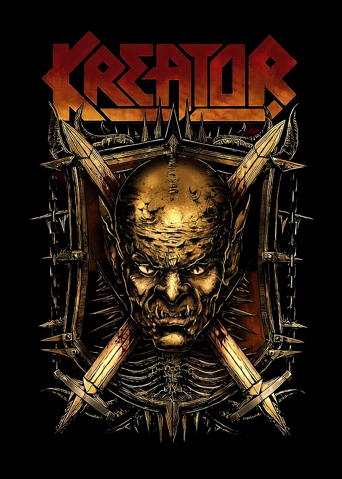 Kreator Band Logo with Orc Face