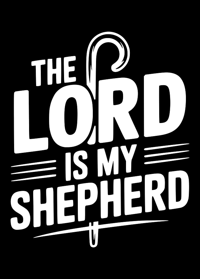 The Lord Is My Shepherd Text Art