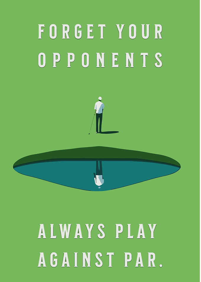 Golf motivational poster