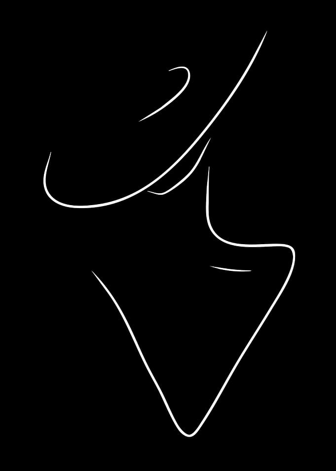 Minimalist Fashion Illustration of a Woman