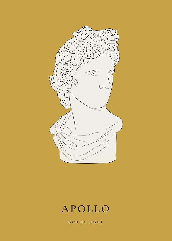 Apollo Wall Art Print | Greek God Decor for Warm Refined Interiors