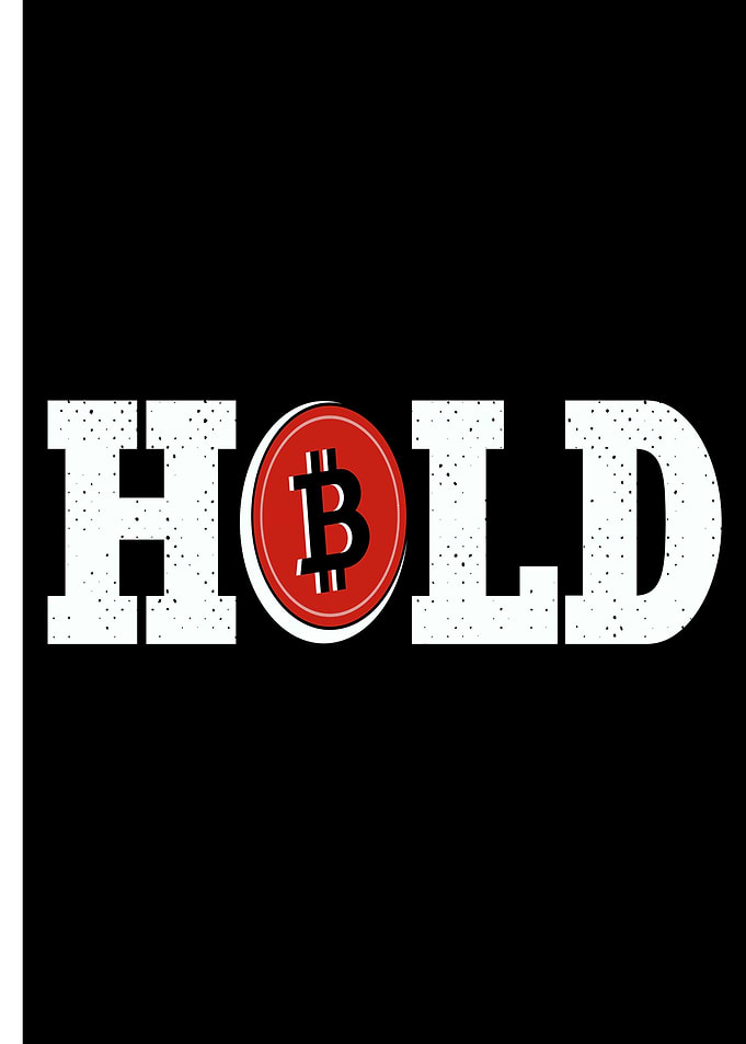 Bitcoin HOLD Text Art