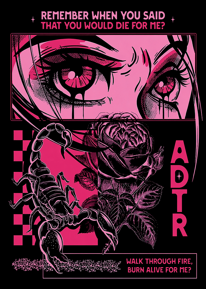 Scorpion and Rose with Crying Eyes