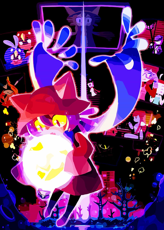 Cat Girl Holding Glowing Orb