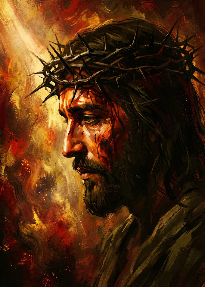 Jesus Christ with Crown of Thorns