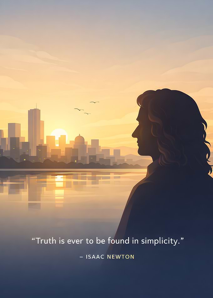 Isaac Newton quote about simplicity