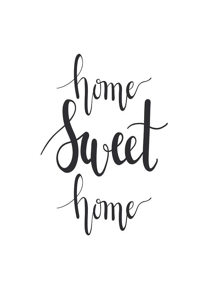 Home Sweet Home Calligraphy