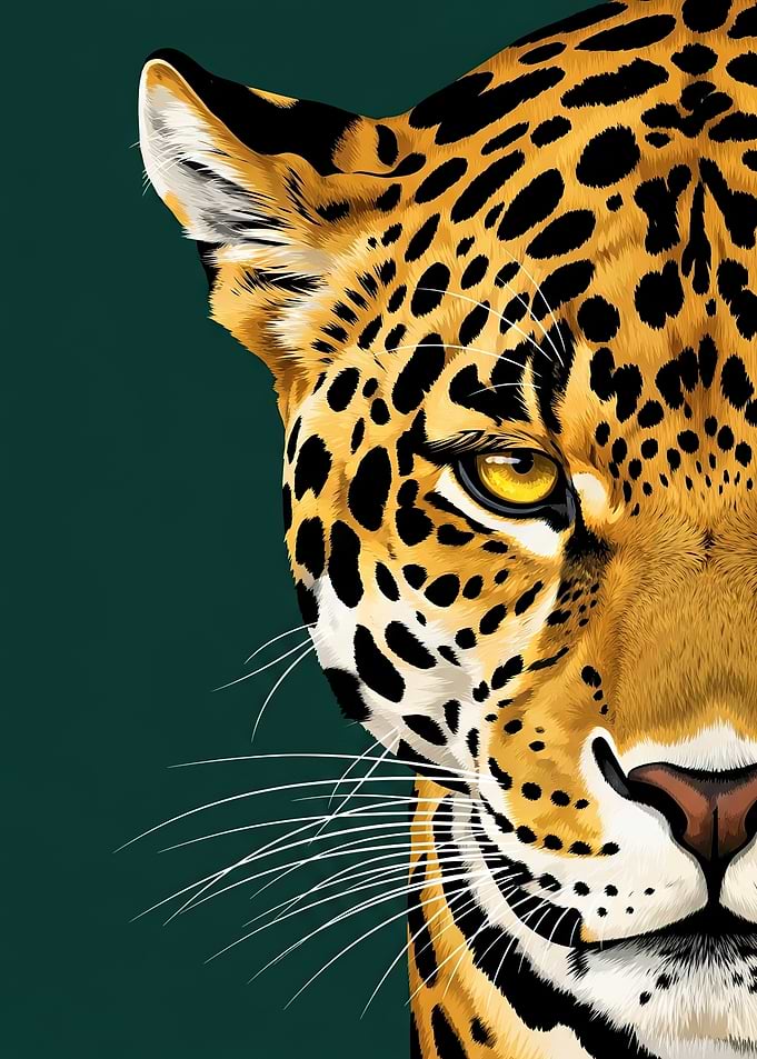 Close-up of a Jaguar's Face