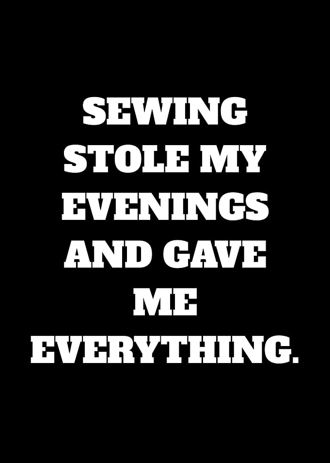 Sewing Stole My Evenings