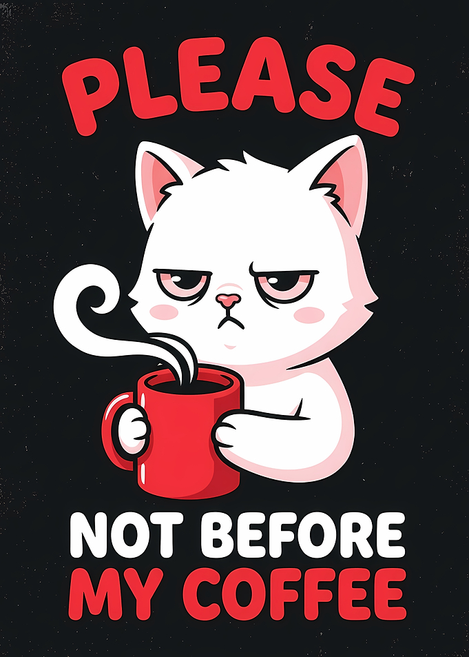 Grumpy Cat Needs Coffee