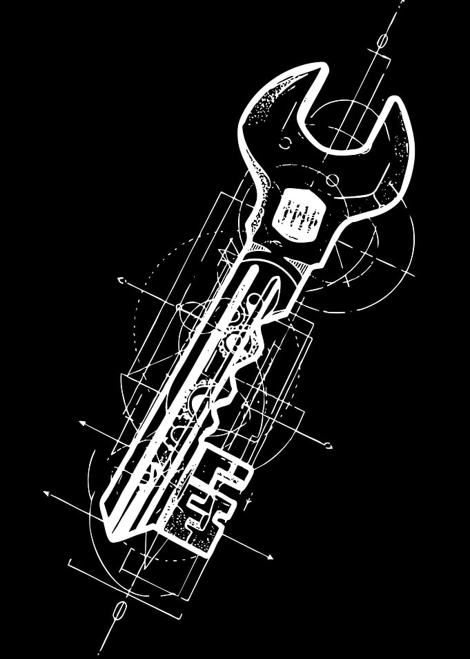 Mechanical Key Blueprint