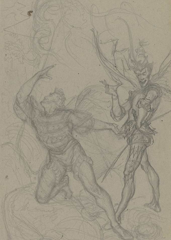 Fantasy Battle Sketch