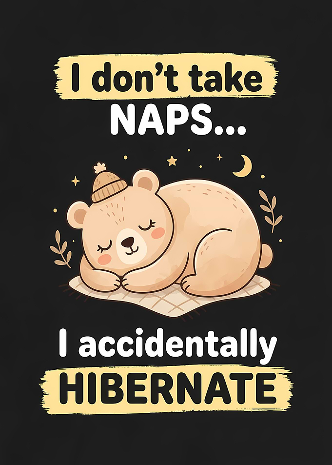 Cute Bear Hibernating