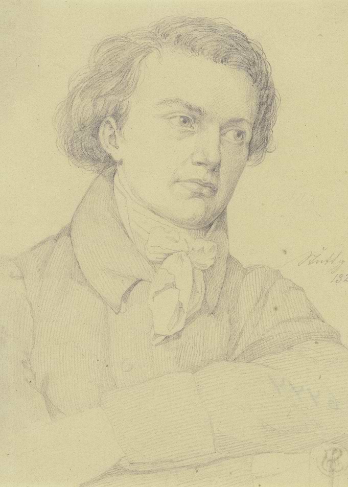 Pencil Sketch Portrait of a Young Man