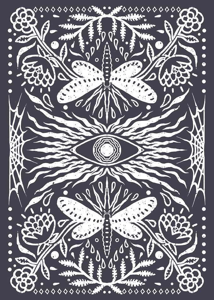 Mystical Eye and Dragonflies
