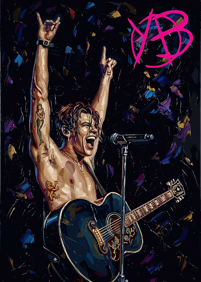 Yungblud Performing with Guitar