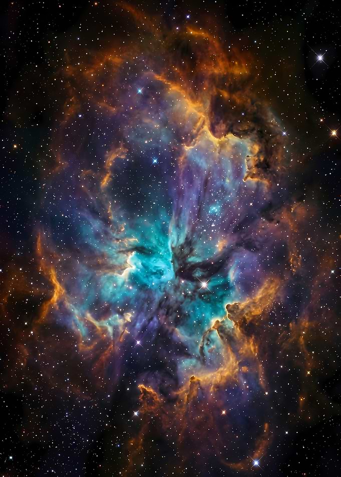 Vibrant Nebula in Deep Space