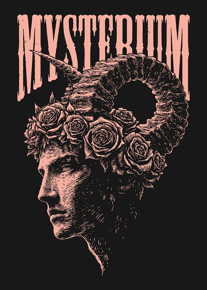 Mysterium Horned Figure with Roses