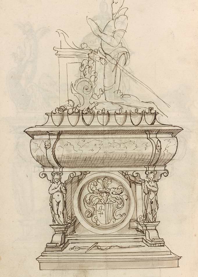 Sketch of a Monumental Tomb Design