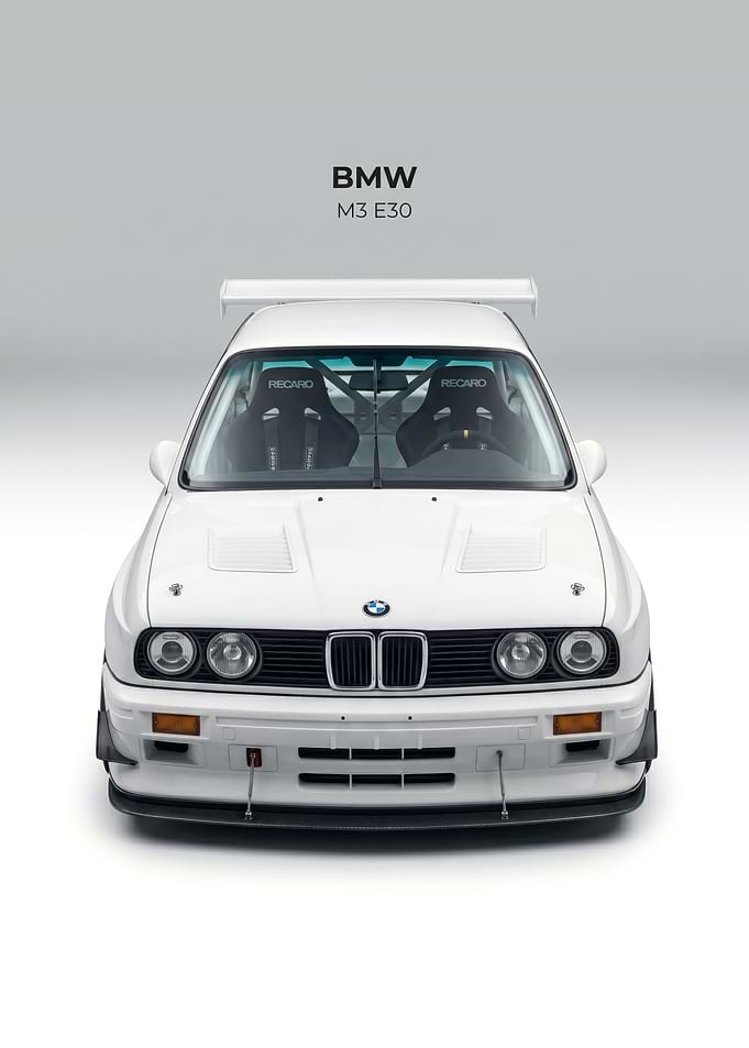 BMW M3 E30 Race Car poster