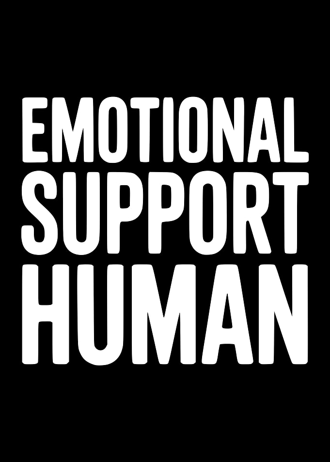 Emotional Support Human Text Art