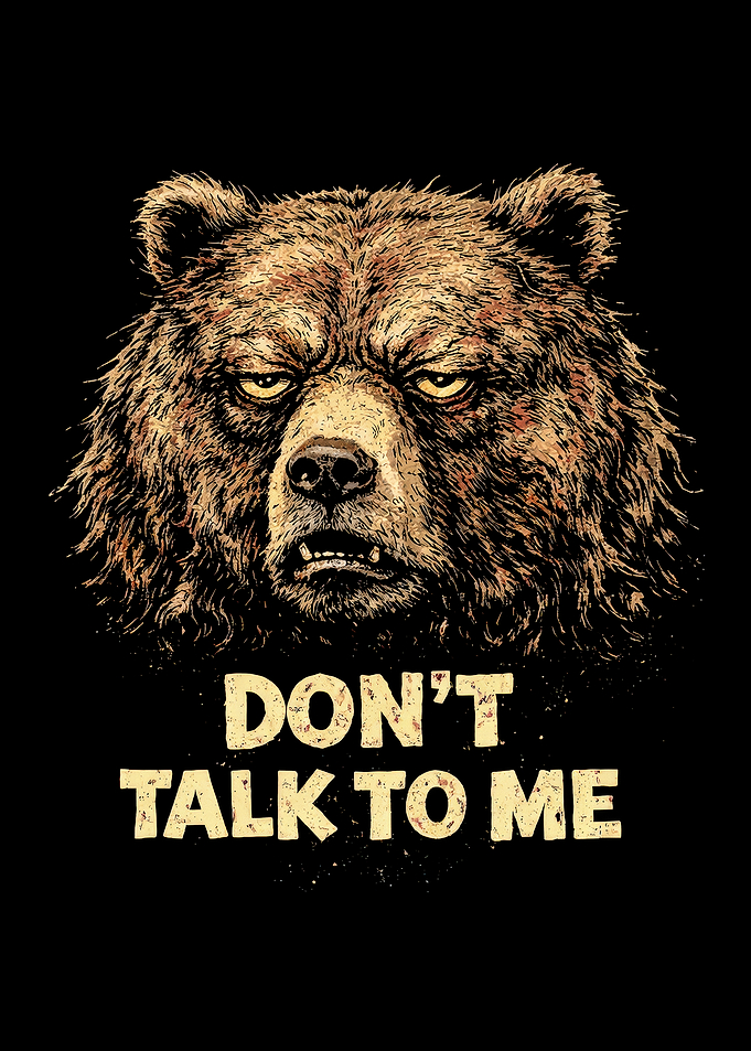 Grumpy Bear Don't Talk To Me