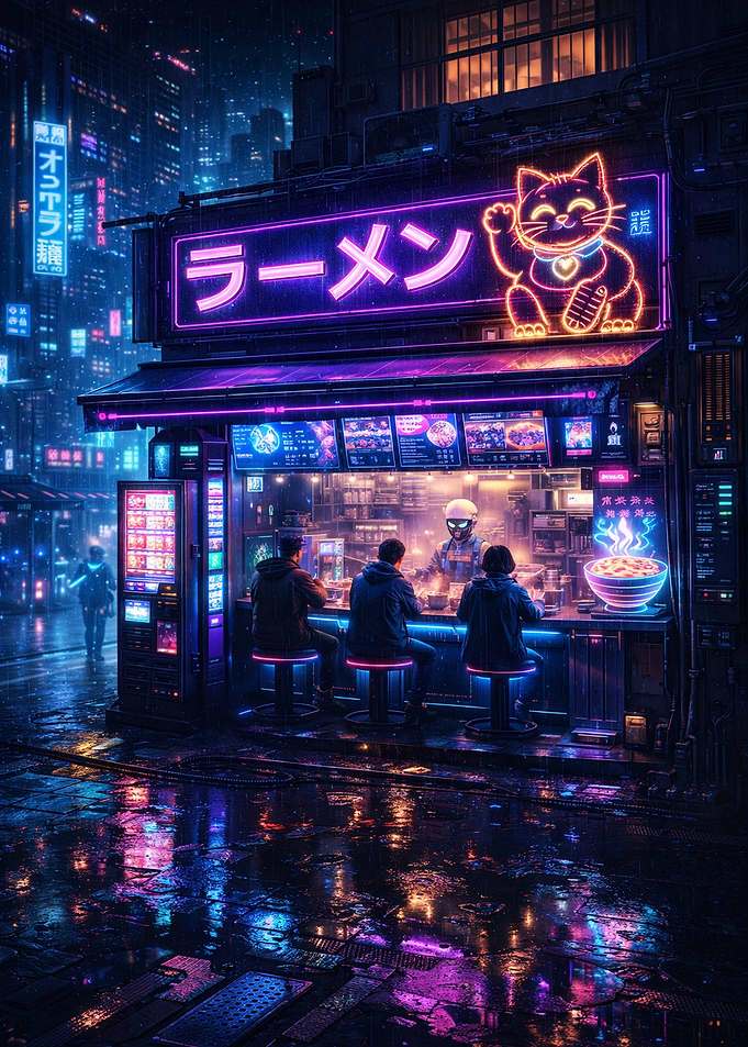 Cyberpunk Ramen Shop